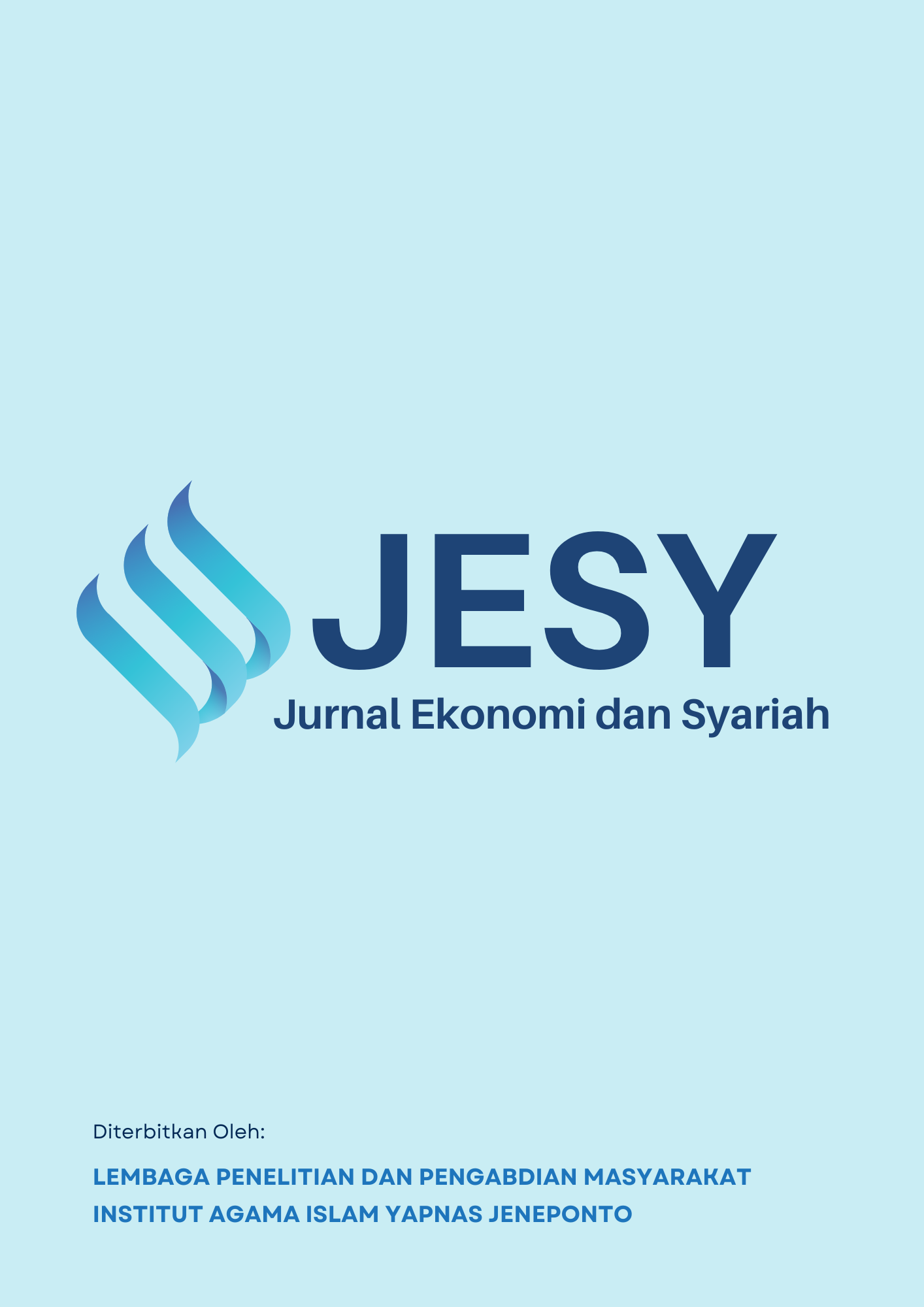 JESY: Jurnal Ekonomi dan Syariah adalah jurnal ilmiah yang mempublikasikan hasil penelitian orisinal, kajian teoritis, serta studi empiris dalam bidang ekonomi dan keuangan syariah. Jurnal ini bertujuan menjadi wadah akademis bagi peneliti, praktisi, dan akademisi untuk mengembangkan ilmu pengetahuan terkait ekonomi Islam dan penerapannya dalam berbagai sektor. JESY diterbitkan dua kali dalam setahun, yaitu pada bulan Februari dan November, dengan fokus pada topik-topik seperti ekonomi syariah, perbankan dan keuangan Islam, bisnis syariah, manajemen syariah, zakat, wakaf, filantropi Islam, kebijakan ekonomi Islam, serta pengembangan ekonomi masyarakat berbasis syariah. Setiap artikel yang diterbitkan melalui proses penelaahan sejawat (peer review) secara ketat untuk memastikan kualitas, relevansi, dan kontribusi ilmiah. Jurnal ini berkomitmen mendukung penyebaran pengetahuan yang bermanfaat bagi perkembangan ekonomi syariah di tingkat nasional maupun internasional.